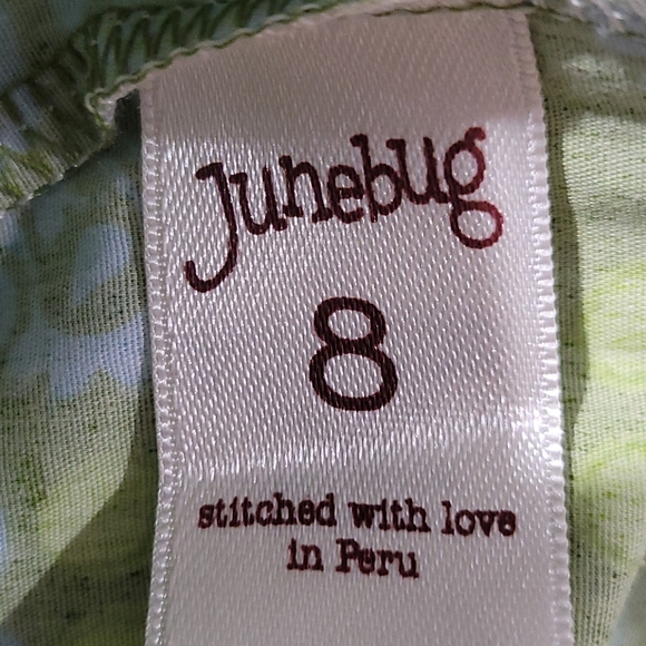 Junebug NWT's Pink Green Halter Dtess Sz 8 - Picture 4 of 5